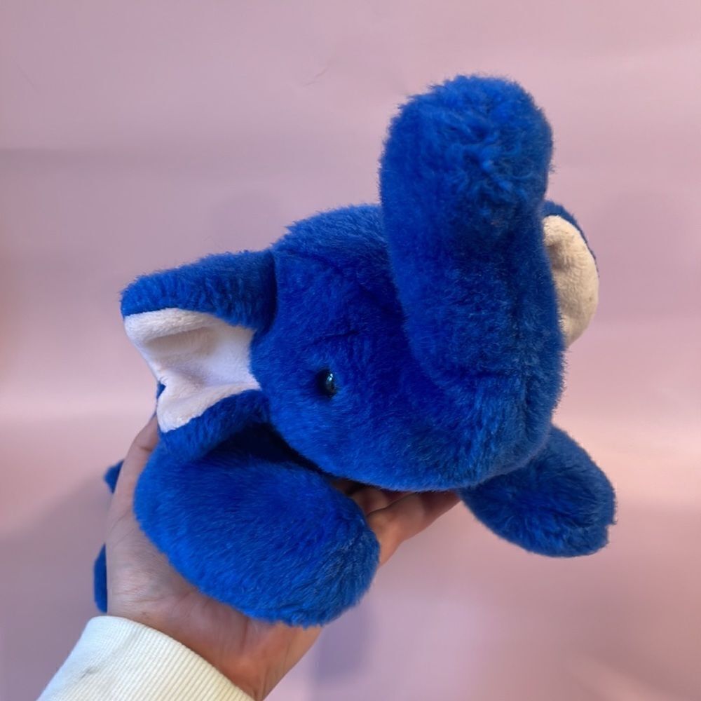 Peanut the Royal Blue Elephant 1998 Good Used Condition W Tush Tag Beanie Buddy - Picture 8 of 9